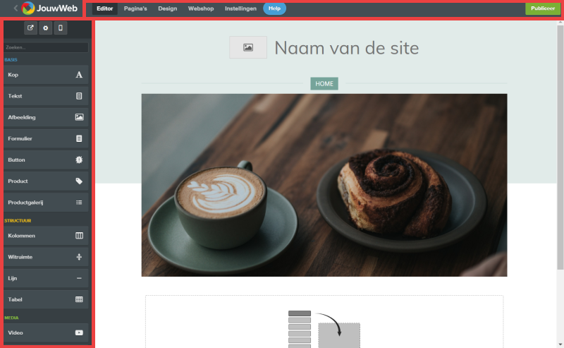 Site ontwerpen met JouwWeb